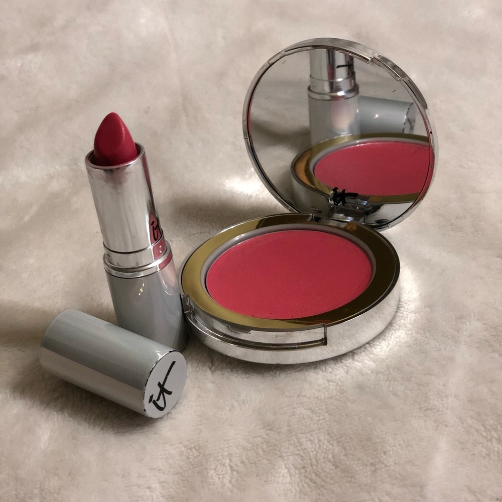 It cosmetics creme blush and lipstick